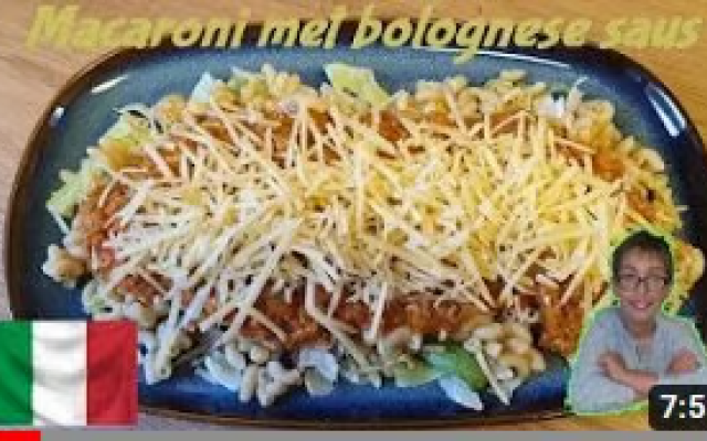 Macaronie met bolognese saus